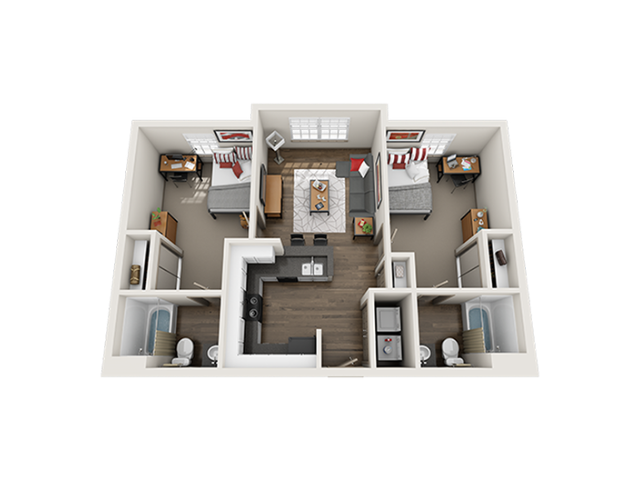 2X2 Floor plan